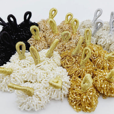 Gold Bead Tassels Latkan, Indian Latkans, Sewing Latkans